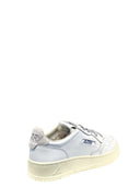 Autry Medalist Low Wom Sw03 Leather/Swoll White/Silver