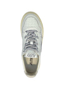 Autry Medalist Low Wom Sw03 Leather/Swoll White/Silver