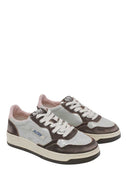 Autry Medalist Low Wom Yb02 Laminated Suede/Suede Silver/Mustang Sugar