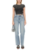 Alexander Wang Rhinestone Logo T Shirt