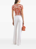 Dolce & Gabbana Jersey T Shirt With Majolica Print