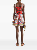 Dolce & Gabbana Poplin Midi Dress With Carretto Print