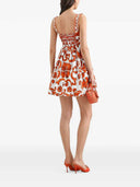 Dolce & Gabbana Short Poplin Dress With Majolica Print
