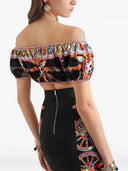 Dolce & Gabbana Poplin Top With Carretto Print