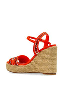 Dolce & Gabbana Embroidered Logo Wedge Sandals