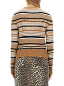 Ganni Cardigan With Stripe Pattern