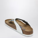 Birkenstock Gizeh Birko Flor Flip Flops Silber