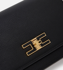 Elisabetta Franchi Small Shoulder Strap With Logo Plate