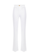 Pantaloni Elisabetta Franchi con piastra logo