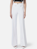 Pantaloni Elisabetta Franchi con piastra logo