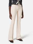 Elisabetta Franchi Flared Pants With Logo Plate