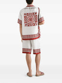 Dolce & Gabbana Vanity Bermuda Shorts In Jacquard Twill With A Majolica Print