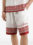 Dolce & Gabbana Vanity Bermuda Shorts In Jacquard Twill With A Majolica Print