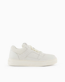 Emporio Armani Leather And Mesh Sneakers