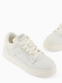 Emporio Armani Leather And Mesh Sneakers