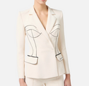 Elisabetta Franchi Jacket With Contrast Piping