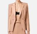 Elisabetta Franchi Jacket With Satin Lapers