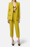 Elisabetta franchi traje con decoración del logotipo