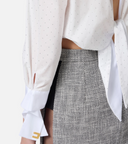 Elisabetta Franchi Shirt With Rhinestone And Knot