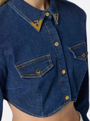 Elisabetta Franchi Cropped Shirt With Logo Details