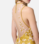 Elisabetta Franchi Dress In Printed Duchesse And Tulle