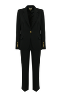 Elisabetta Franchi Single Breasted Suit With Gold Buttons