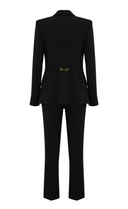 Elisabetta Franchi Single Breasted Suit With Gold Buttons