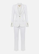 Elisabetta franchi single putted costume avec boutons en or