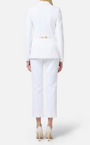 Elisabetta franchi single putted costume avec boutons en or