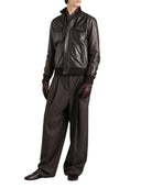 Giubbotto bomber in pelle di agnello Dolce & Gabbana