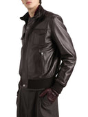 Giubbotto bomber in pelle di agnello Dolce & Gabbana