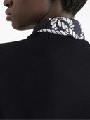 Maglione in maglia tinta unita ricamato Dolce & Gabbana