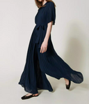 Twin Set Georgette Crepe Jumpsuit