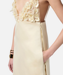 Elisabetta Franchi Dress With 3 D Flowers