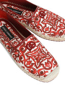 Dolce & Gabbana Canvas Espadrilles With Majolica Print