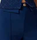 Elisabetta Franchi Pants With Logo Plate