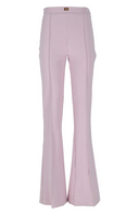 Pantalones acampanados de Elisabetta franchi con placa de logotipo