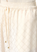 Jogger di raso Elisabetta Franchi con diamante Jacquard