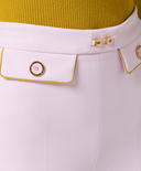 Elisabetta Franchi Trousers With Contrasting Profiles