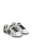Dolce & Gabbana Portofino Low Top Sneakers With Heart Shaped Patch