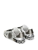 Dolce & Gabbana Portofino Low Top Sneakers With Heart Shaped Patch