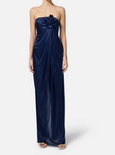 Elisabetta Franchi Red Carpet Dress With Embroidered Flower