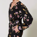 Camicia a fiore a doppia set