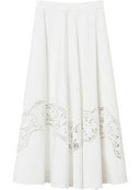 Set Twin Set Poplin falda con lino marrón