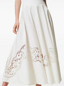 Set Twin Set Poplin falda con lino marrón