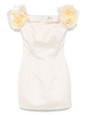 Elisabetta Franchi Dress With Applied Flowers