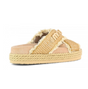 Raffia sandalo a croce incrociata di Mou
