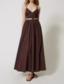 Twin Set Long Poplin Dress