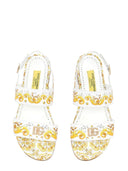 Sandał z łydki z nadrukiem Dolce & Gabbana