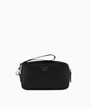 Emporio Armani Beauty Case In Regenerated Leather